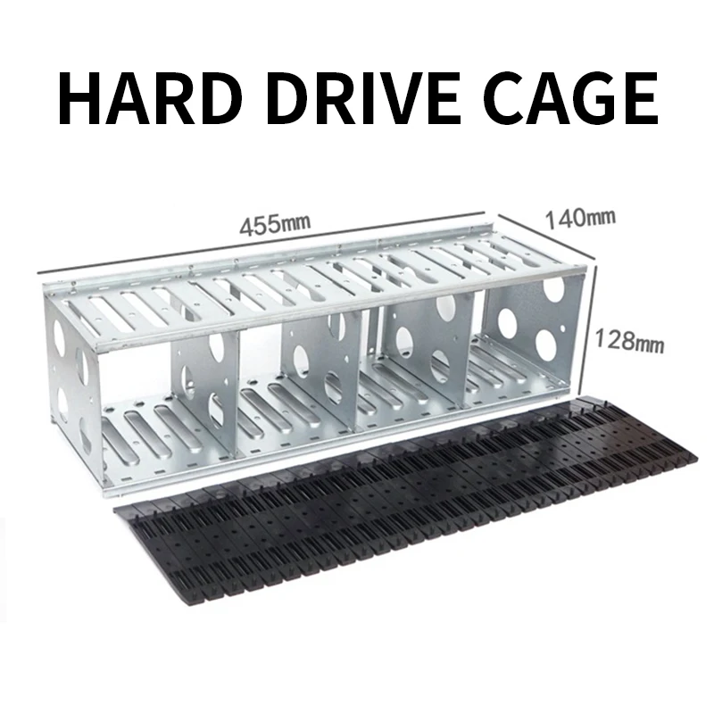 3.5-inch Hard Drive Cage, 16-compartment Shock-proof Expansion rack, Multi-bay mobile External Hard Drive Cage