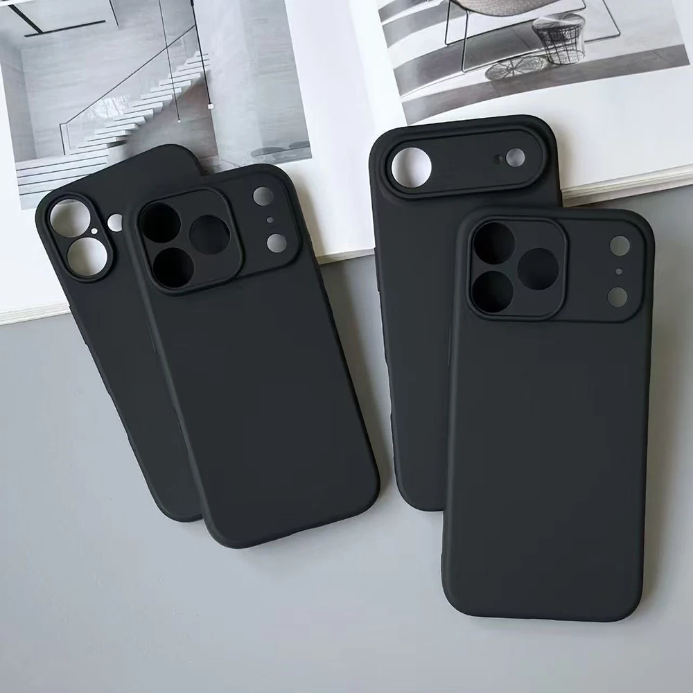 

Phone Case For iPhone 13,16,11,14,17,12,15,Plus,E,Air,Pro,Max,Mini Protective Black Cover