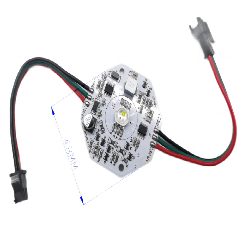 UCS2904 RGBW RGBWW Independently addressable 4W led pixel modules;DC12-24V Full Color High Power Led Pixel Module Light