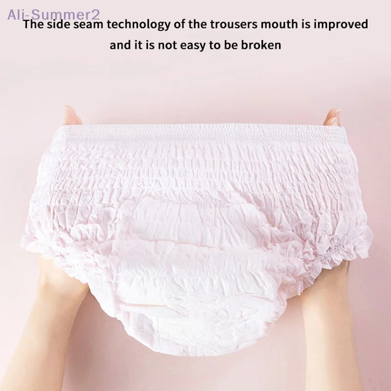 L/XL 3 قطعة/الحقيبة المتاح فوط صحية السروال للنساء الكبار تنفس سريعة الامتصاص فترة سراويل الاستخدام بعد الولادة #5