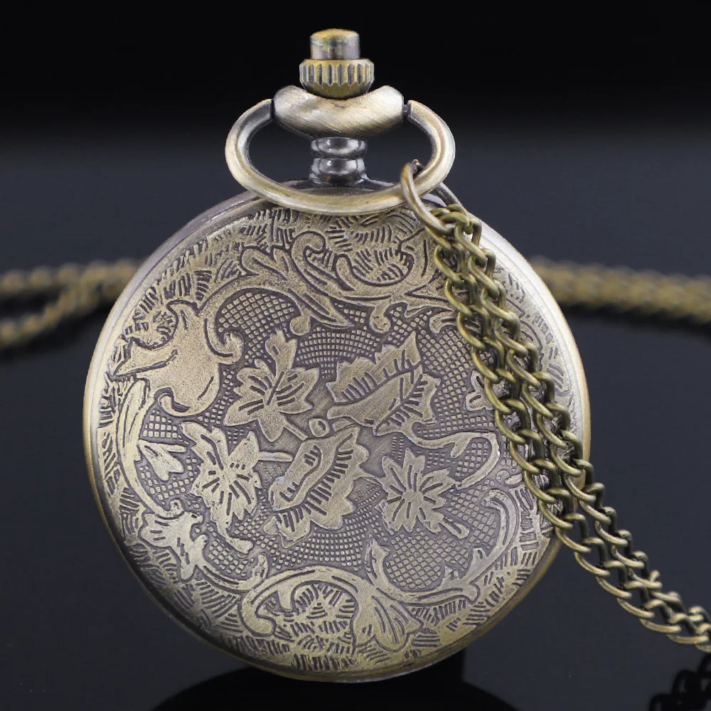 Винтажные карманные часы с римскими цифрами, кварцевые карманные часы для женщин и мужчин с цепочкой, подарки на Рождество и выпускной, день рождения