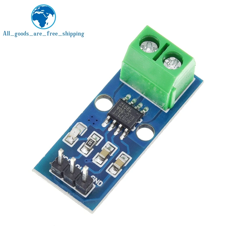 TZT Hot Sale ACS712 5A 20A 30A Range Hall Current Sensors Module ACS712 Module For Arduino 5A 20A 30A image 3
