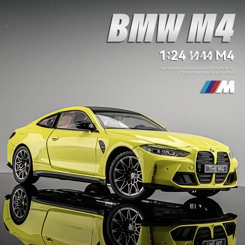 

CCA Simulation 1/23 BMW M4 G82 Supercar Model Collection Miniature Voiture Home Decor Children Boy Man Diecast Toy Vehicle Gift