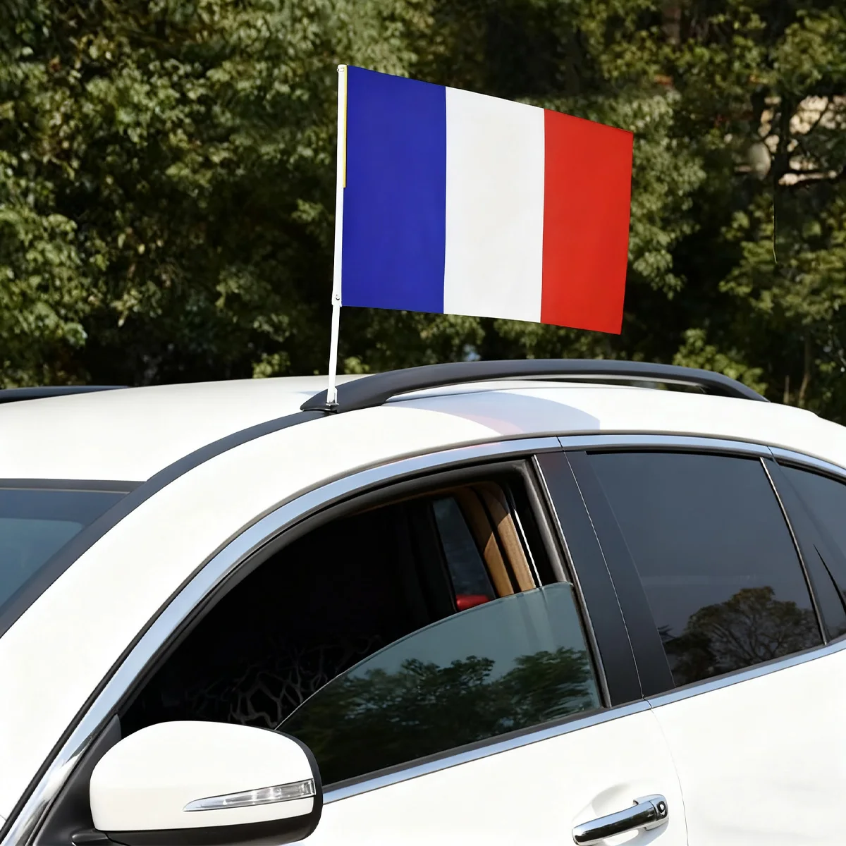 فرنسا هود غطاء العلم 155 سم × 115 سم، سيارة وطنية، لديكور السيارة، العلم الفرنسي سيارة قبعة راية ملحقات للتزيين #5