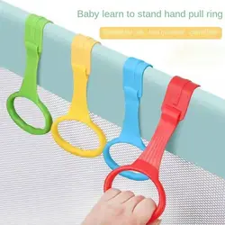 1pc/4pcs Pull Ring For Playpen Baby Crib Hooks Stand Rings Baby Walking Assist Tools Baby Toys Bed Rings Playpen Accessories