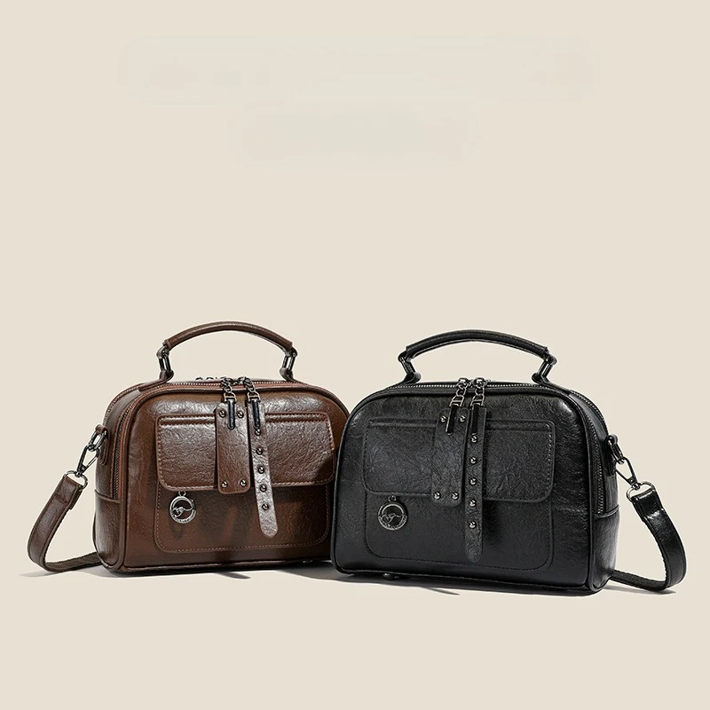 

Новая мини-квадратная женская сумка 2025 года, кошелек через плечо с верхней ручкой, компактная универсальная сумка, шикарная и практичная