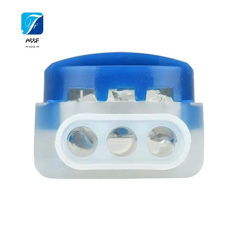 

A55F-100Pcs Waterproof Cable Wire Connectors For Garden Auto Lawn Mower 3 Pore Terminal Blocks Robotic Lawnmower Connectors