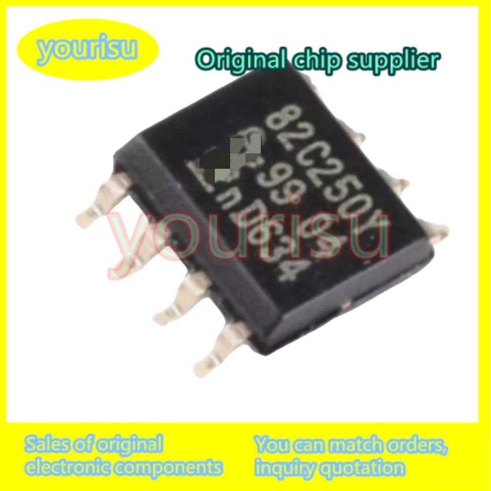 2Pcs/Lot New 100% Bus CAN transceiver chip PCA82C250T PCA82C250 82C250 PCA82C251T PCA82C251 82C251