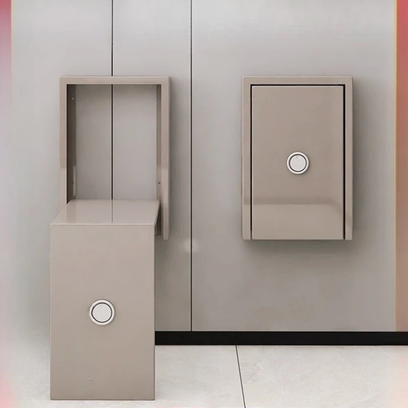 

Folding shoe changing stool home door light luxury high-end entrance door entrance invisible wall-mounted wallmounted shoe stool