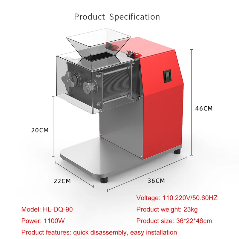 110V/220V Electric Meat Slicer Vegetable Cutter Shred Machine  Automatic Meat Cutting Machine Food Chopper