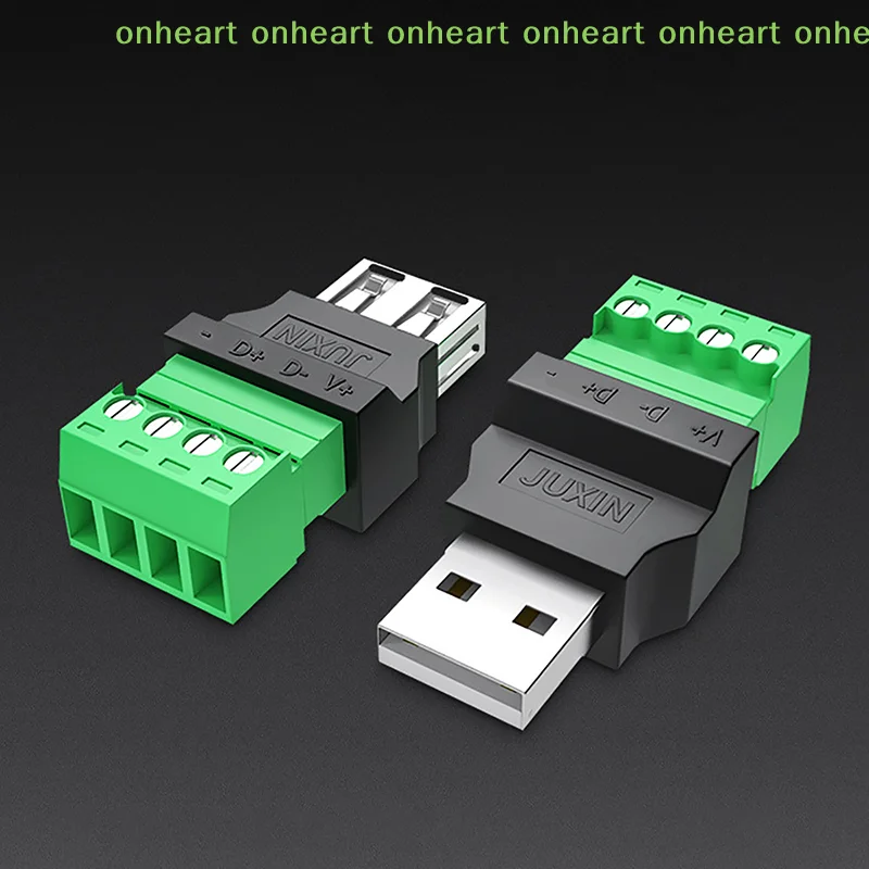 [C]USB Solderless Plug USB Male Female Mobile Phone Keyboard Mouse Connector USB Plug
