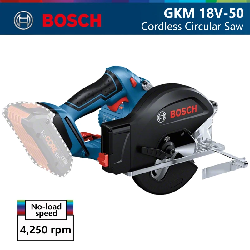 Bosch GKM 18V-50 Cordless Electric Circular Saw 136mm Blade Professional Metal Cutting Machine 18V Power Tool Body