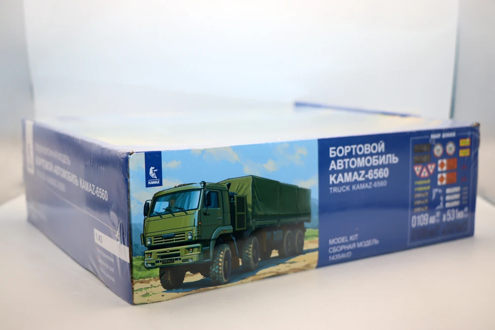НОВЫЕ модели AVD: Масштабная модель грузовика КамАЗ 6560 (ВССР) 1:43 литая под давлением набор для сборки 1435AVD неразобранные игрушки коллекционирования