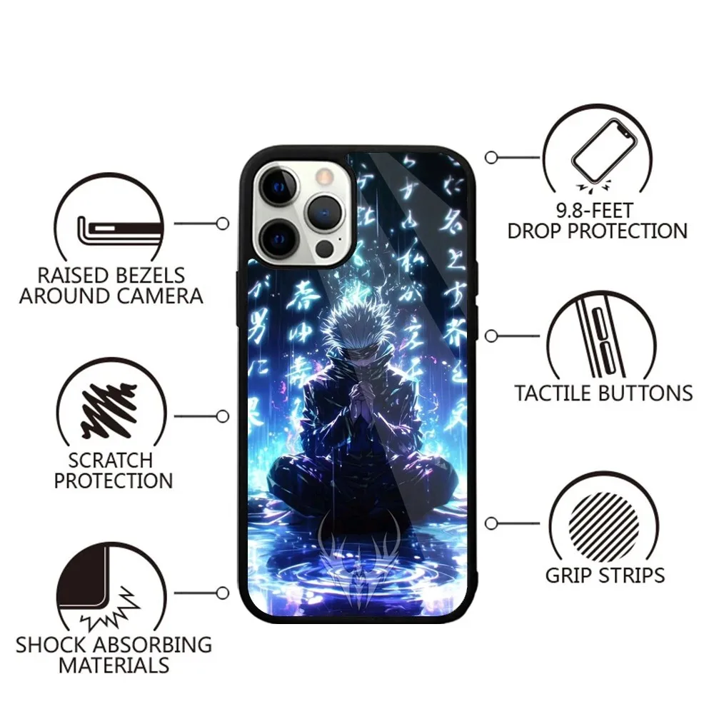 J-Jujutsu K-Kaisen G-Gojo Anime Phone Case For iPhone 15,14,13,12,11,Plus,Pro,Max Mini Magsafe Magnetic Wireless Charging