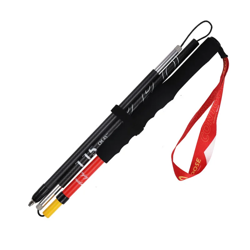 

Outdoor T800 Carbon Fabric Carbon Fiber Professional Hiking Cross-country Running Cane Mountaineering Cane Ultra Light Folding