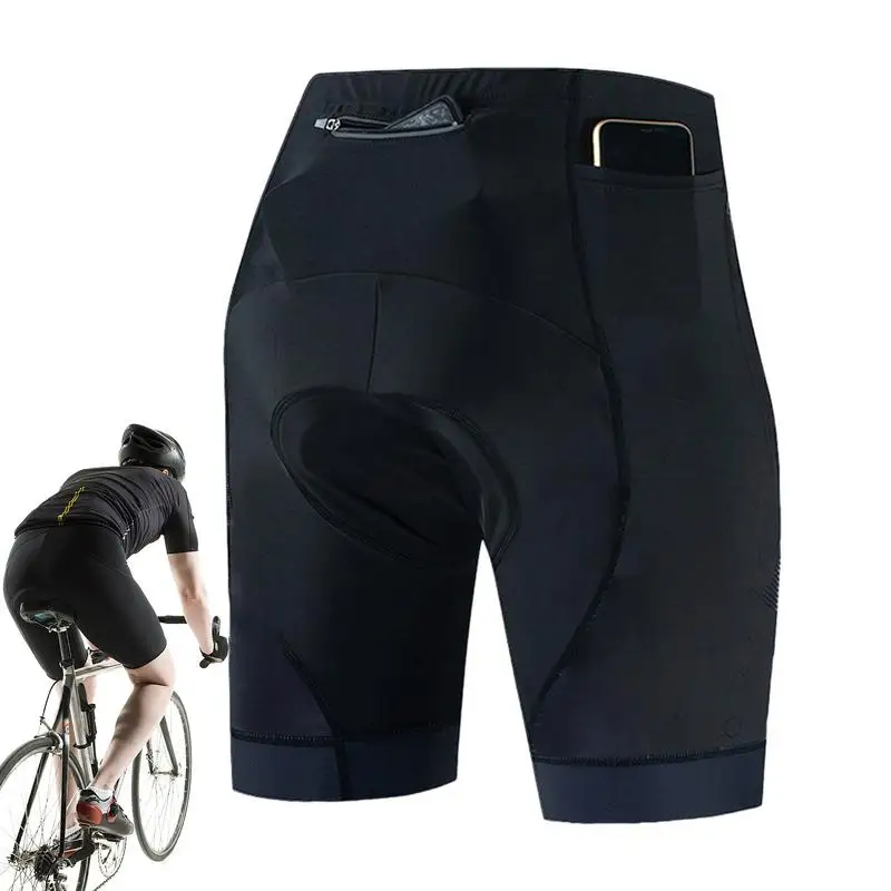 Cycling Shorts For Men Biking Clothes With 3 Pockets Cycling Tights Breathable Pants For Cycling Motorcycle Driving Horse Riding