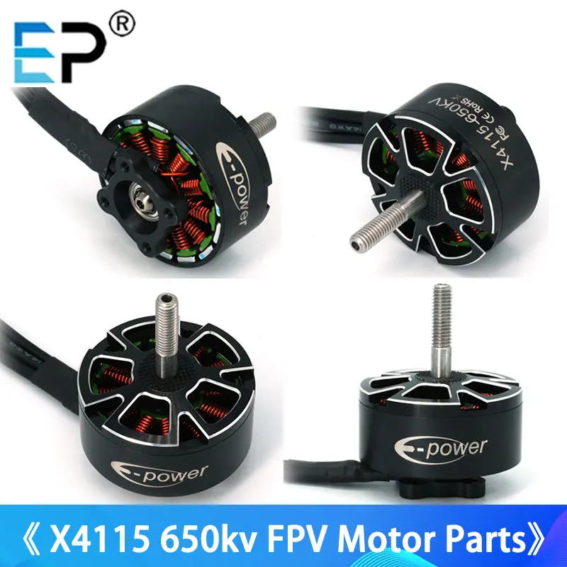 

E-Power Motor X4115 400KV / 650KV 3-8S Brushless Motor Compatible 13/15/16inch Propeller for FPV RC Drone Parts Toys