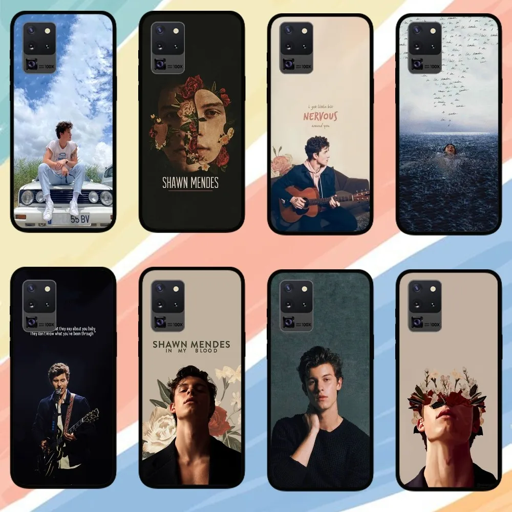 Singer S-Shawn M-Mendes Phone Case For Samsung Galaxy S24 S23 S22 S21 S20 FE Note 20 Ultra 5G Black Phone Case