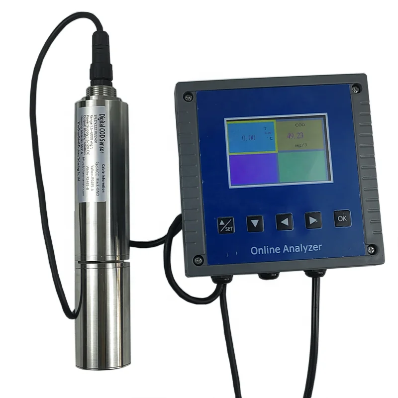 الأشعة فوق البنفسجية 254 COD BOD TOC TSS الاستشعار التنظيف الذاتي ETP لمحطة معالجة مياه الصرف الصحي