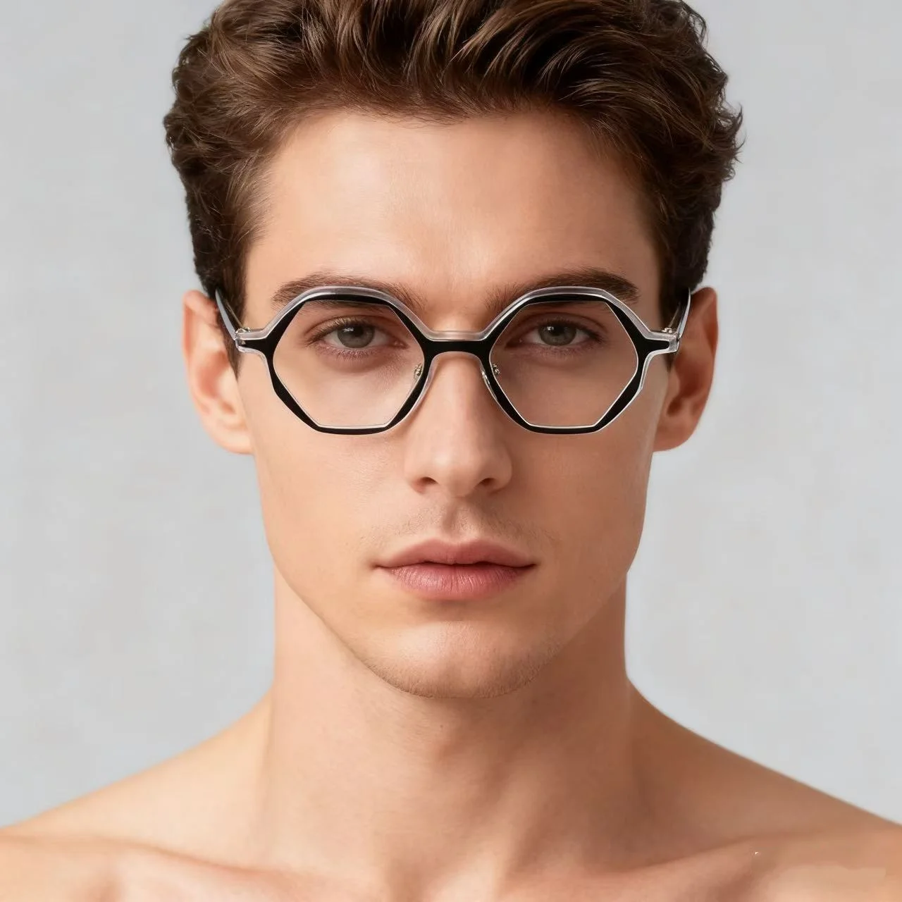 إطارات النظارات النسائية خلات مكافحة الضوء الأزرق إطار نظارات مربع للرجل قصر النظر نظارات البصريات النظارات الطبية