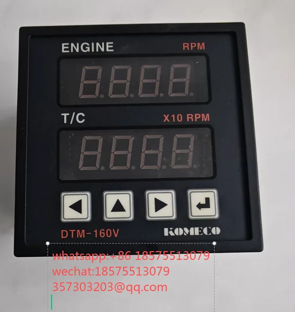 For KOMECO DTM-160V Digital Display Meter for ENGINE RPM/T/C, DC24V 1 Piece