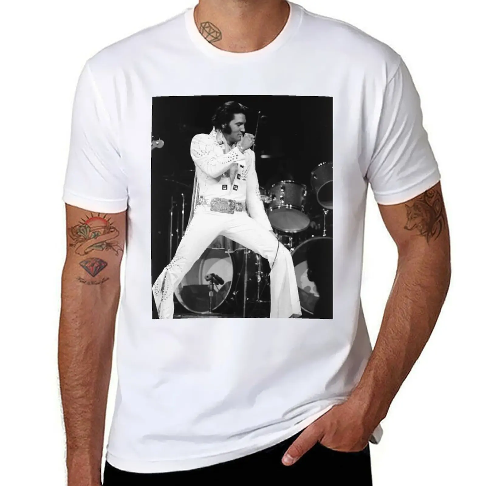 

The Singer Of Legends || Albums 0004 Poster T-Shirt cotton tshirt 100% men t shirt cotton 100% T-shirt