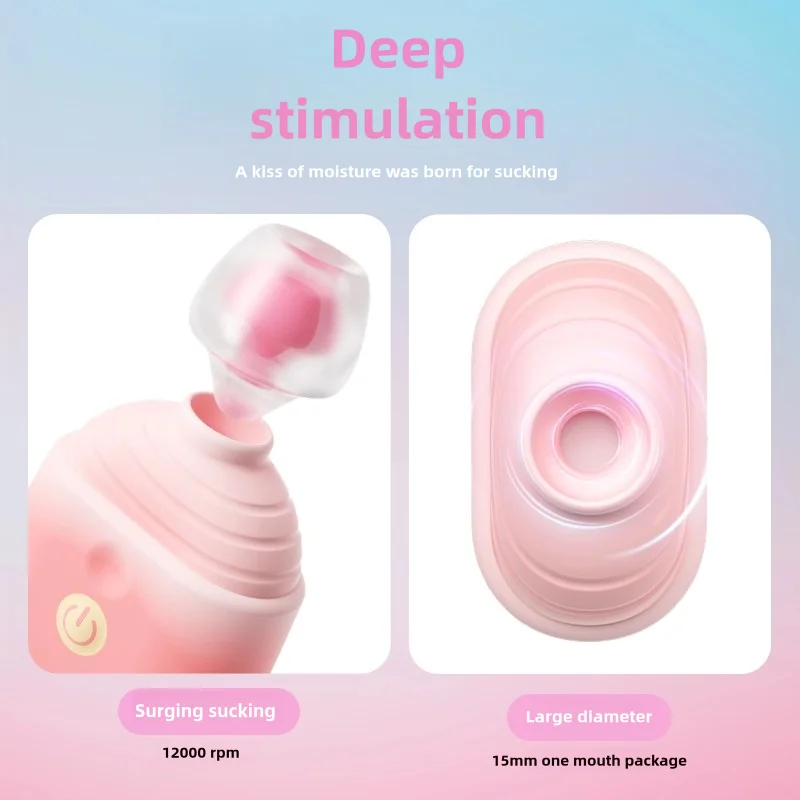 Mainan seks pemijat vagina wanita dewasa, Vibrator penghisap bentuk es krim Mini, g-spot kuat, 10 mode masturbasi, puting, mainan seks untuk wanita dan dewasa