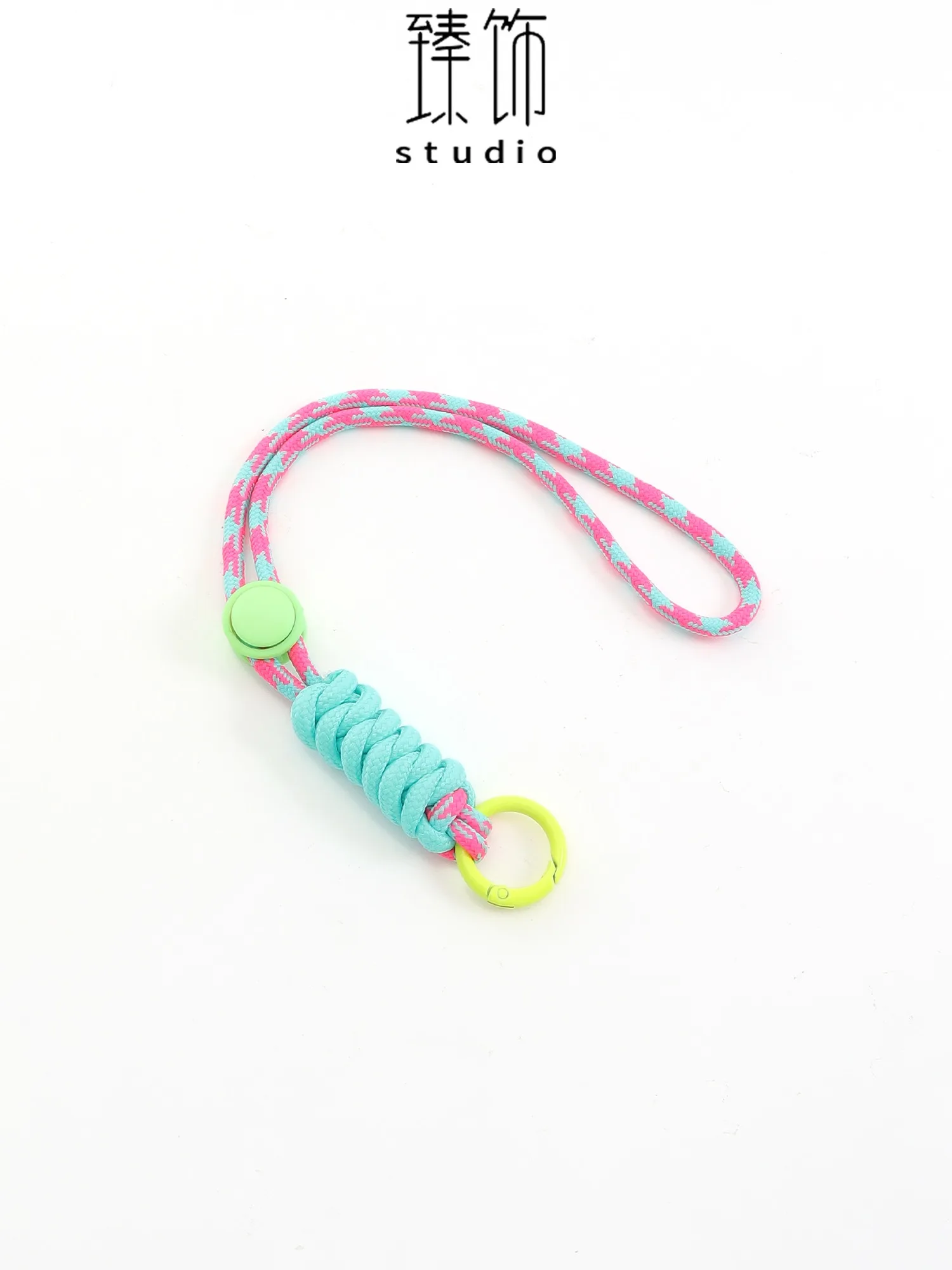 Mini lanyard hand woven colorful rope pendant Dumpling bag hand rope keychain accessories