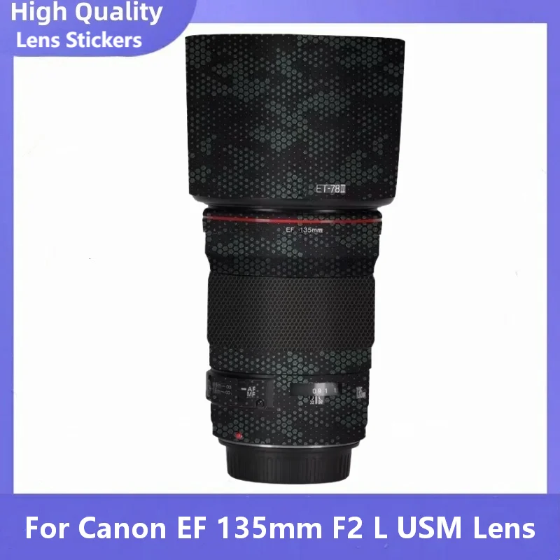 Vinilo Adhesivo Protector para Lente Canon EF 135mm F2 L USM, Película Protectora para el Cuerpo del Lente, Protector F2L F/2 F/2L