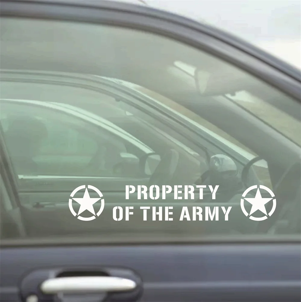 Army Property Vinly Sticker Car Window Body Stickers Waterproof Funny Decal For BENZ AUDI RENAULT MINI BMW KIA HONDA Volkswagen