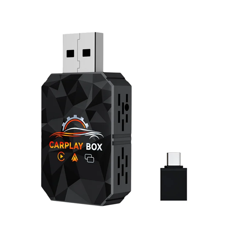 ABSQ-Wireless Carplay Adapter 3 In 1 Android Auto Mirror Link Wired Bluetooth+ Wifi USB Dongle For Car Connectivity