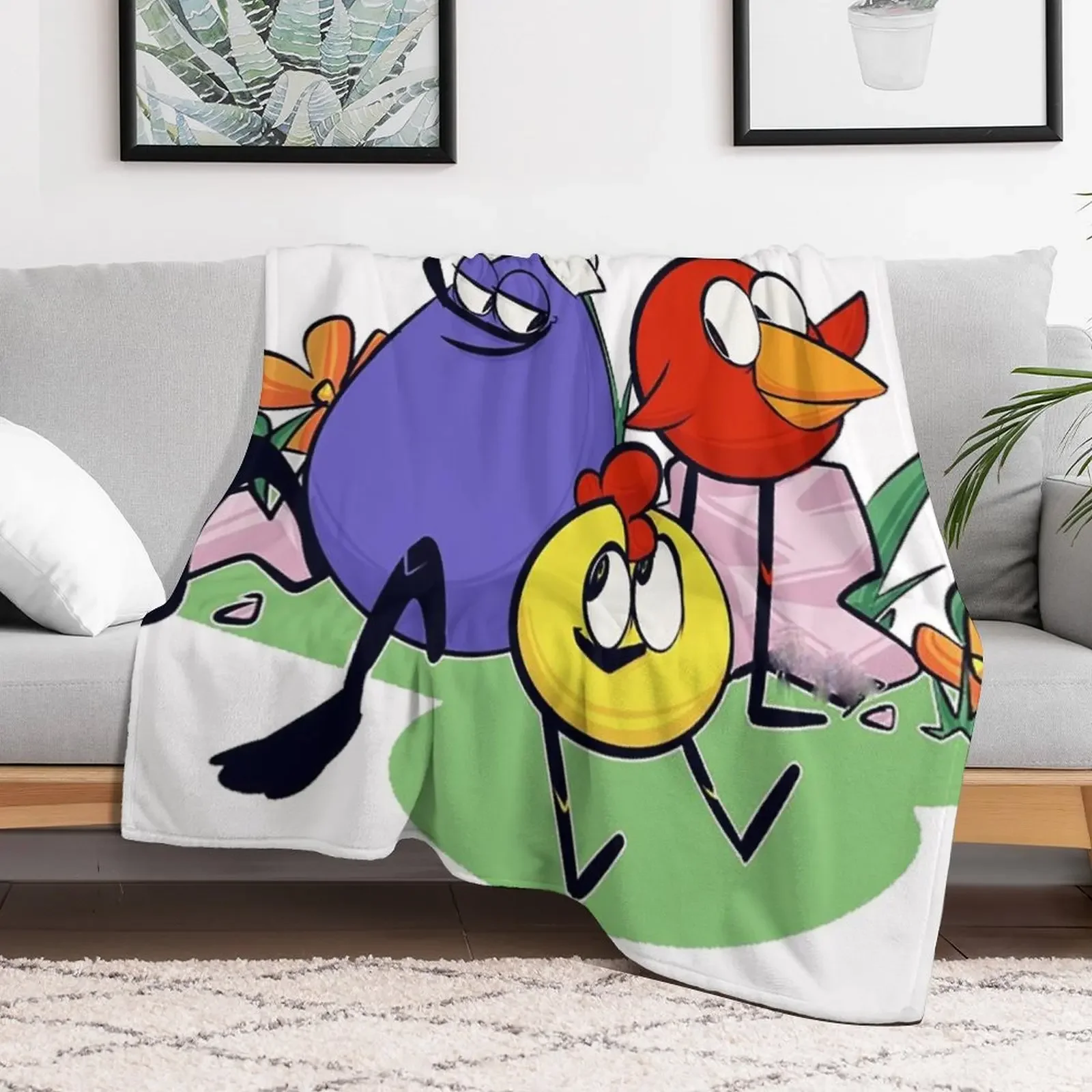 Peep and the Big Wide World Throw Blanket Travel Soft Plaid Blankets