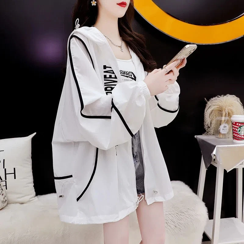 

Thin Zipper Cardigan Sun-Protective Clothing Coat Women's New Spring and Summer 2022 Loose Casual Foreign Style Joker Top Tide