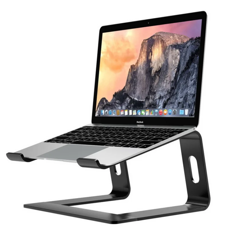 Laptop Stand Aluminium Alloy Desktop Lift Adjustable Computer Stand Vertical Heightening Storage Shelf For Notebook Computer