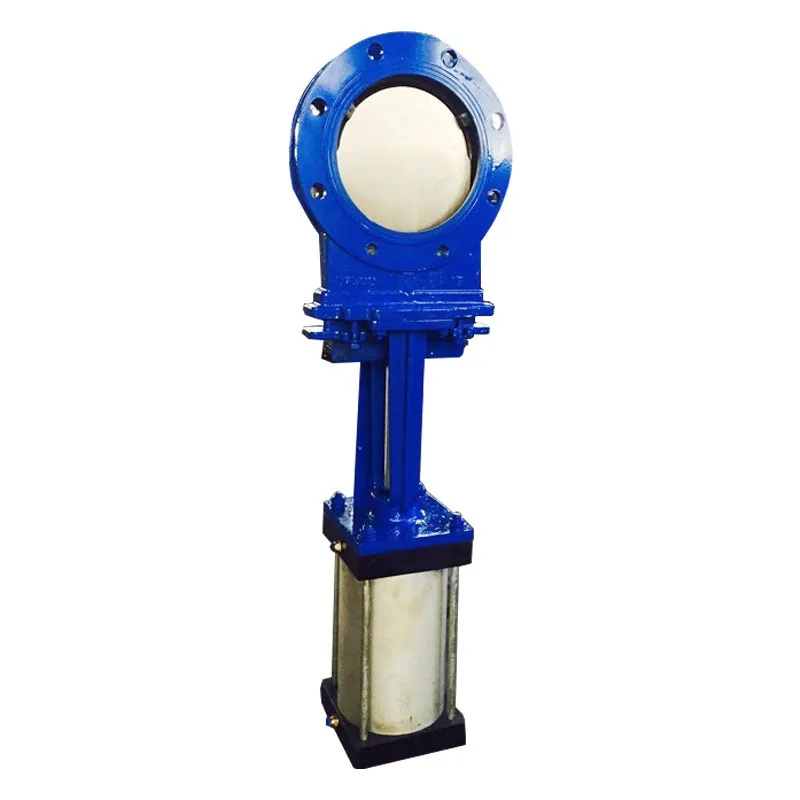 Pneumatic knife gate valve double-sided seal PZ673H/X-10 WCB 304, 316, 2205, titanium and other materials