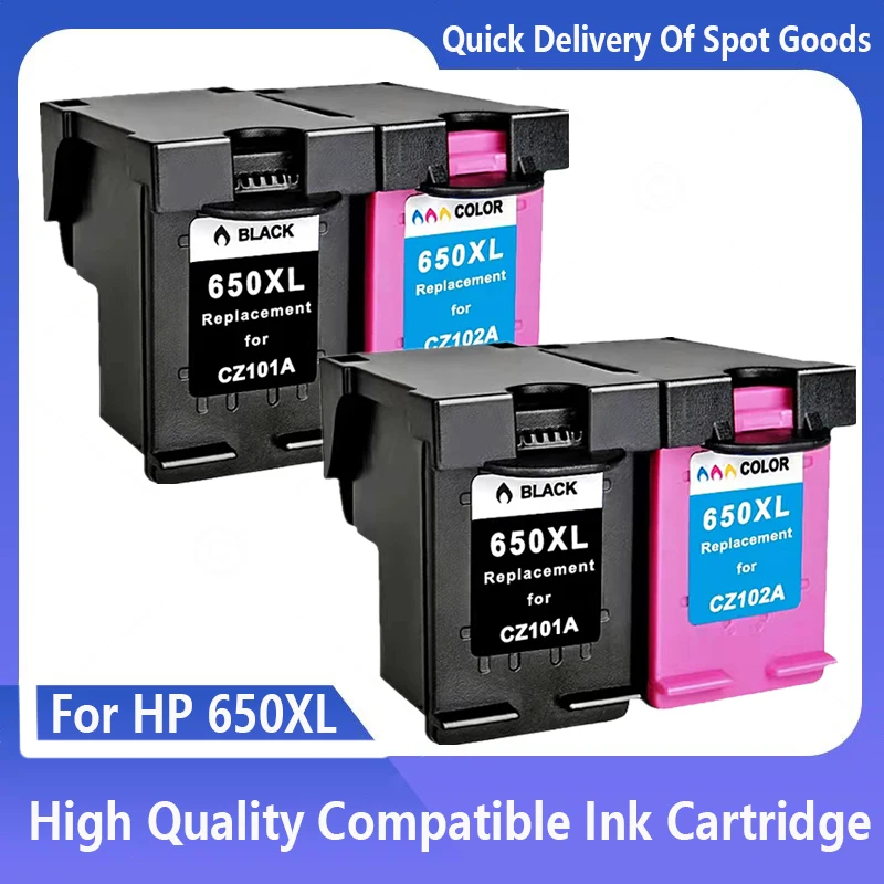 

650XL Remanufactured Ink Cartridge for HP650 for HP 650 XL Deskjet 1015 1515 2515 2545 2645 3515 4645 Printer