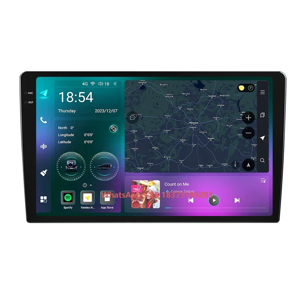 8-core Processor Touch Android 13 Car Split-screen Multiple Languages  Navigation Radio Multimedia Video Car DVD Player