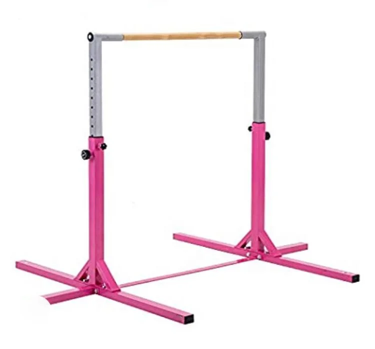 Gymnastics Training Bar- Height Adjustable 90to 150 cm Horizontal Kip Bar for Kids