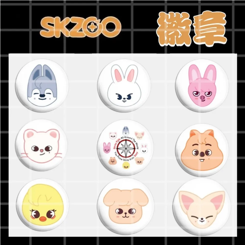 

stray kids SKZOO Bar Stray Kids Surrounding Film Emblems Celebrity Same Style Birthday Party Gift KPOP