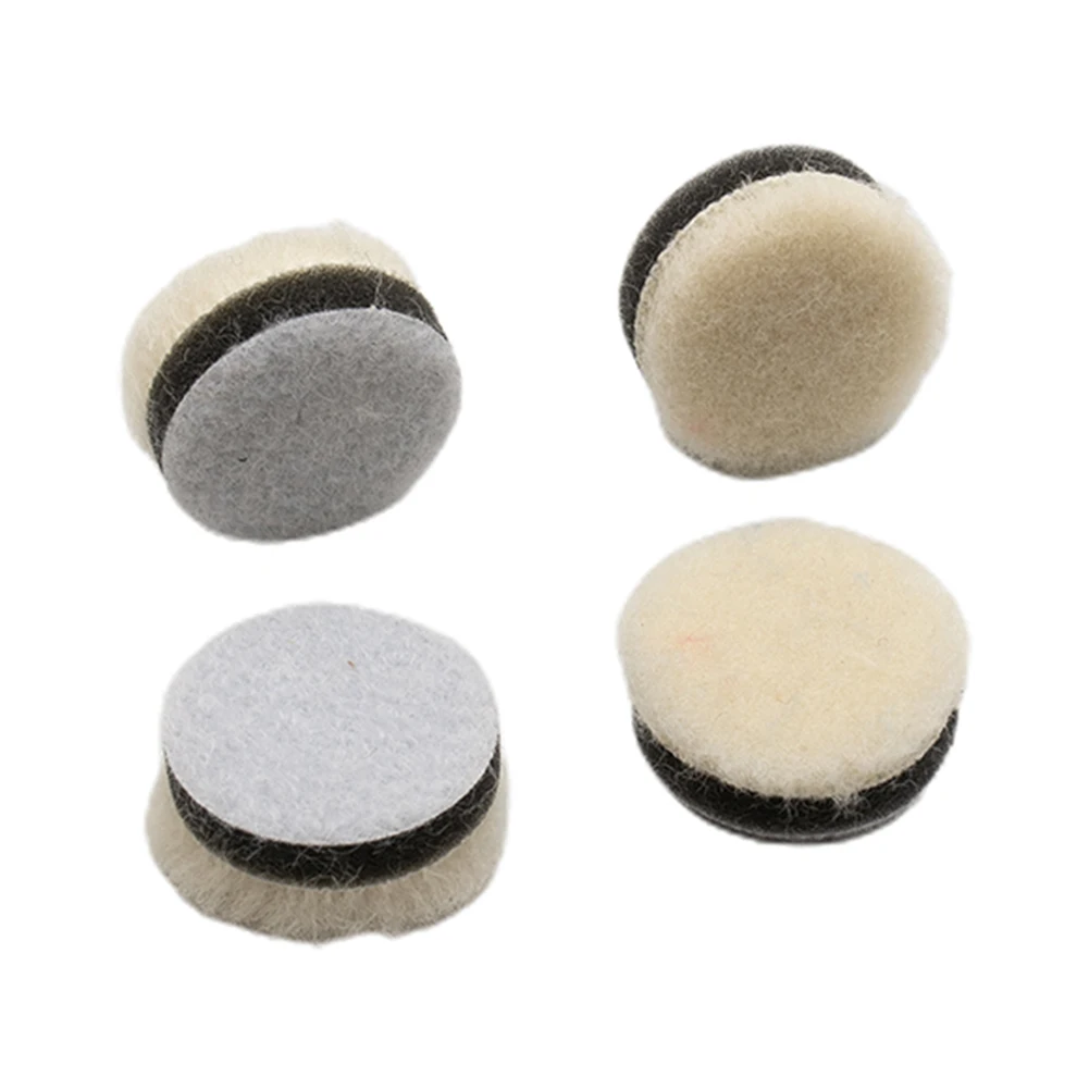 1 inch Polishing Pads Tool 30Pcs White Automobile Wool Grooving Polisher Supplies Cleaning Detailing Finishing For Car