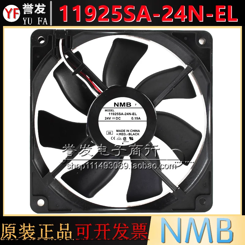 NEW ORIGINAL 11925SA-24N-EL 24V 0.19A 12025 120x120x25mm COOLING FAN RADIATOR