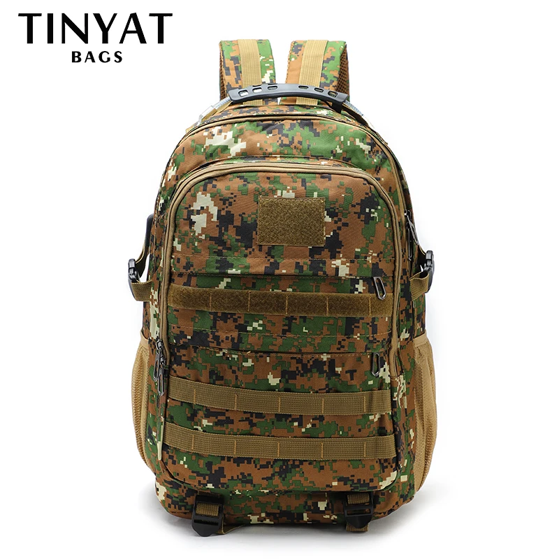 

TINYAT Tactical Men's Backpack Large Capacity Camouflage Rucksack for Climbing, Camping, Hiking, Outdoors, Sports, Travel