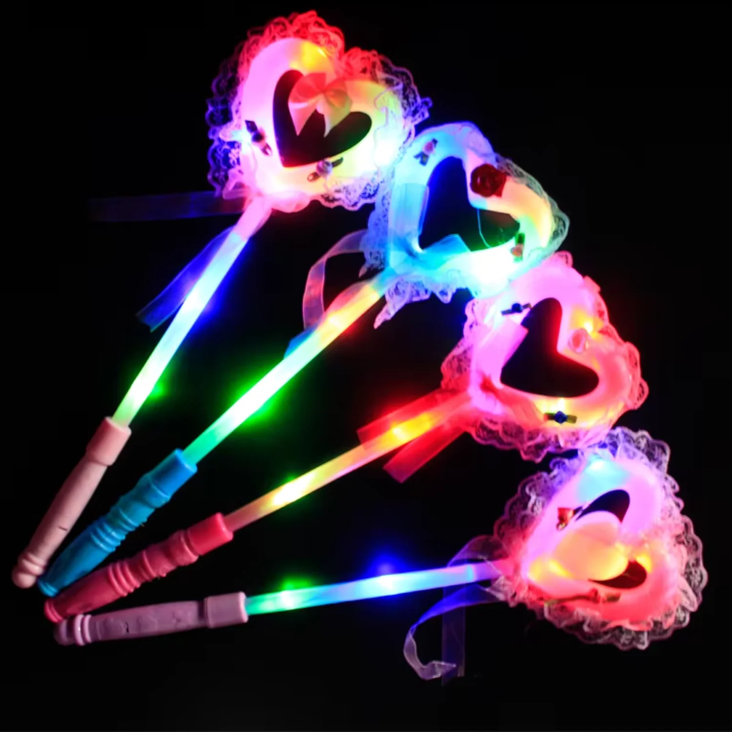 Led Party LED Heart stick  Light stick glow in the Dark Wedding Concert Event Party Supplies Decoration