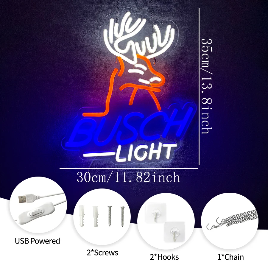 Coors Light Neon Sign for Wall Decor,LED Lights Sign for Bedroom Man Cave Bar Pub,Neon Light for Christmas Birthday Party Gifts view 3