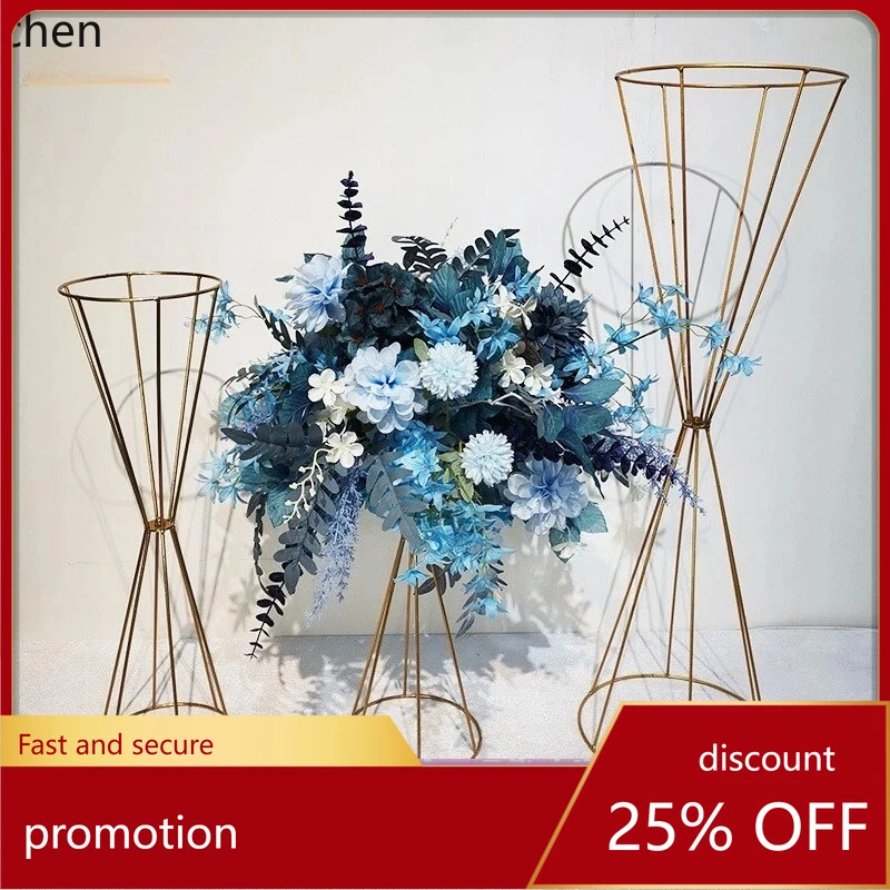 

HXL Iron Table Flower Holder Flower Stand for Wedding Decoration and Aisle Arrangement
