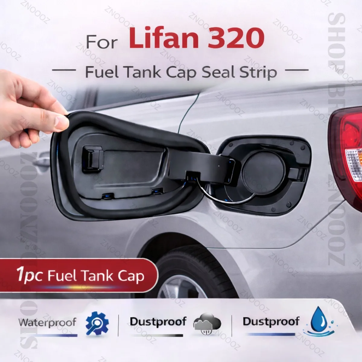 

Car Seal Strip Rubber Double Layer Dustproof Waterproof Sealing Protector Gas Cap Trim 1pc Fuel Tank Cover For Lifan 320
