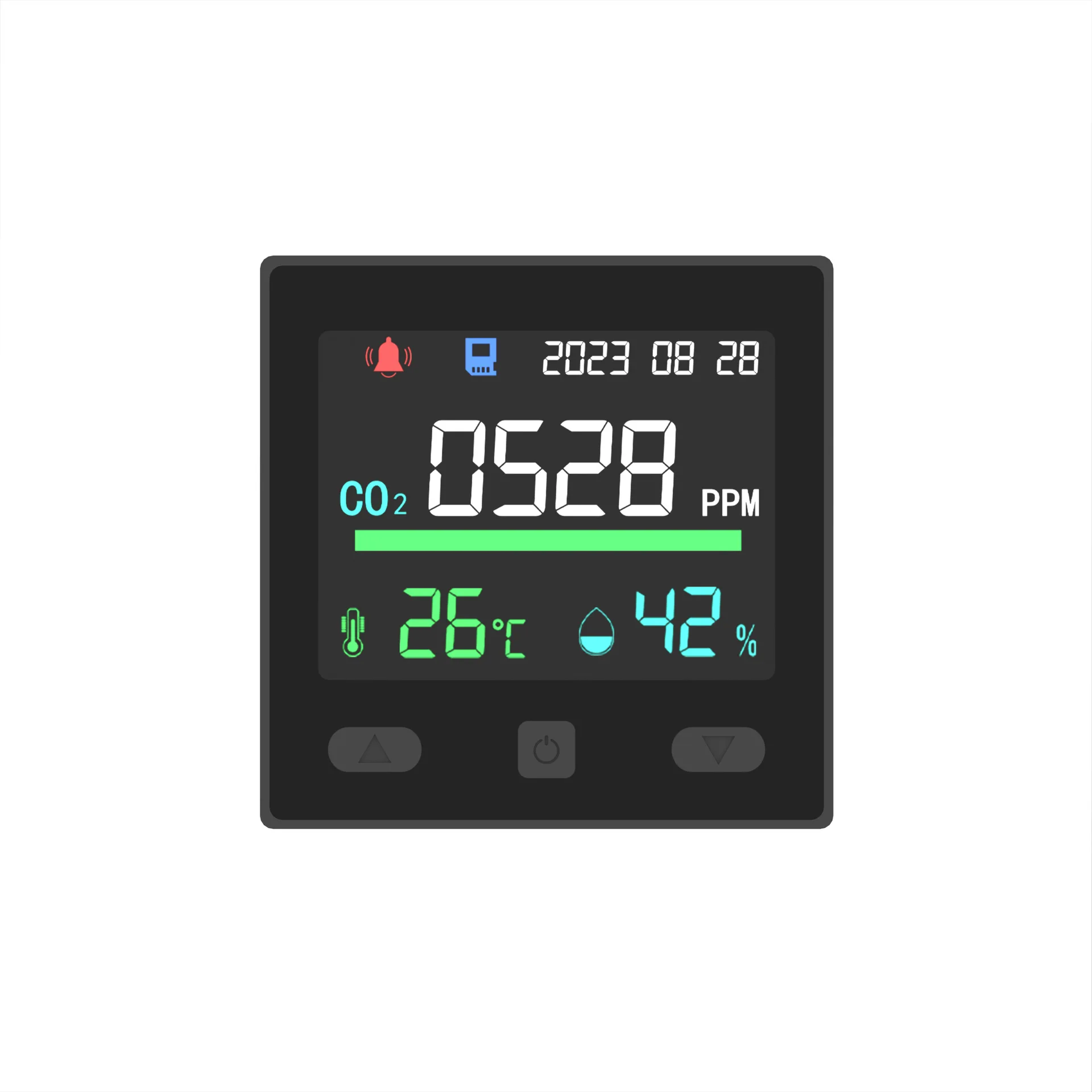 Air quality monitor Control Panel CO2 gas analyzers IoT controller RS485 Relays Tuya data output Carbon dioxide detector