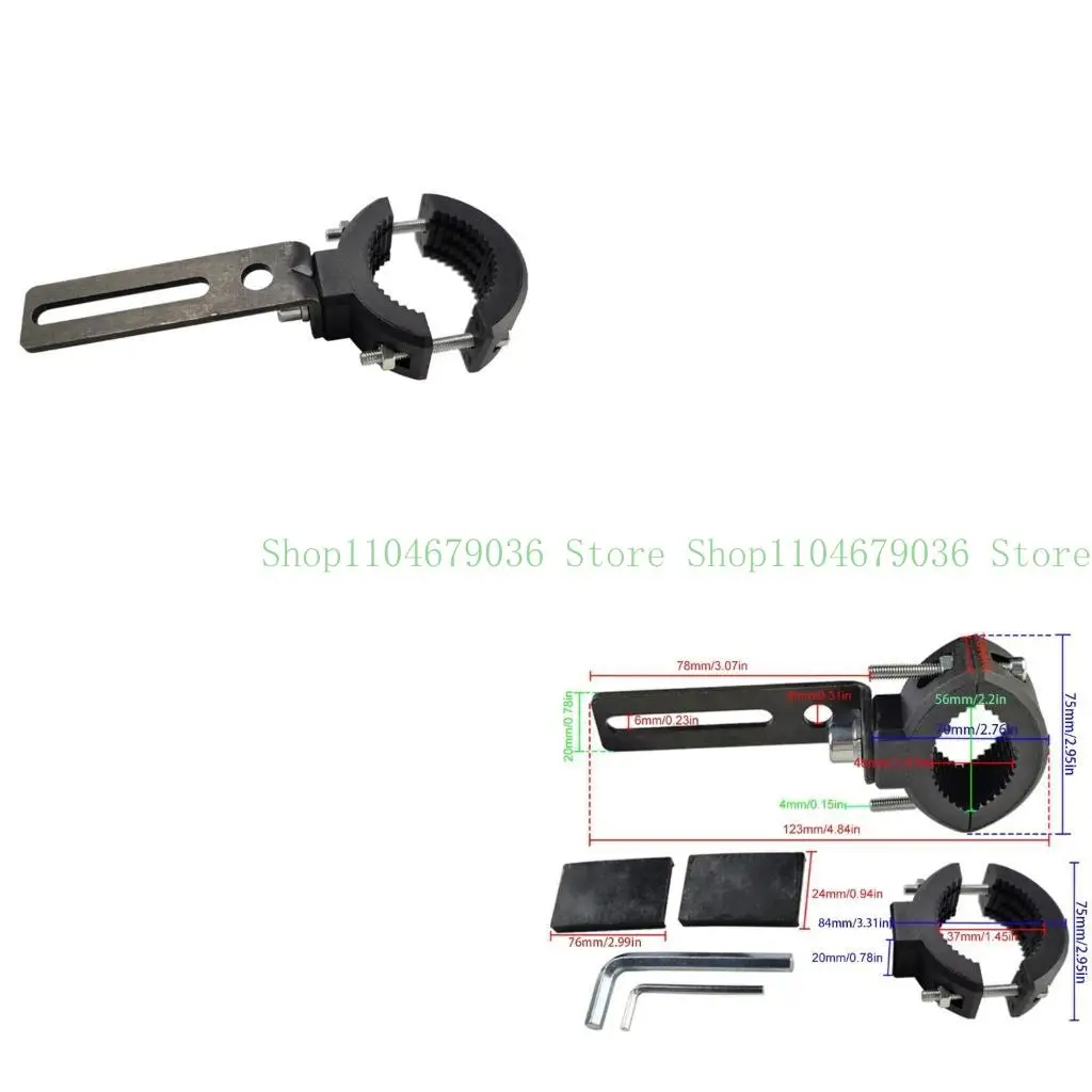 

652F Motorcycle LED Headlight Clamps Bracket Tube Mount for Fog Light