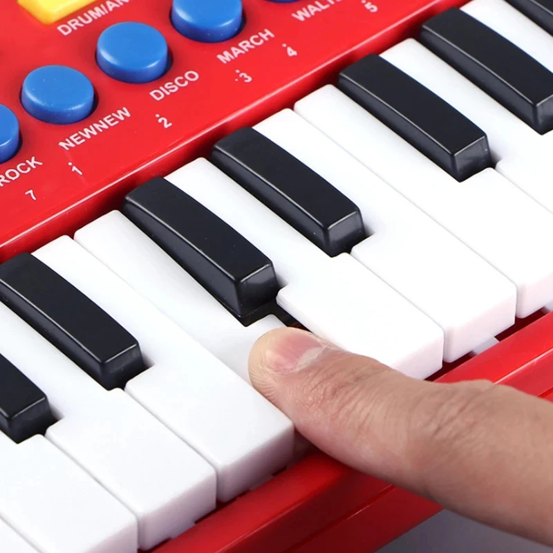 Clavier de piano électronique portable pour enfants, jouets musicaux pour bébés, 31 prédire