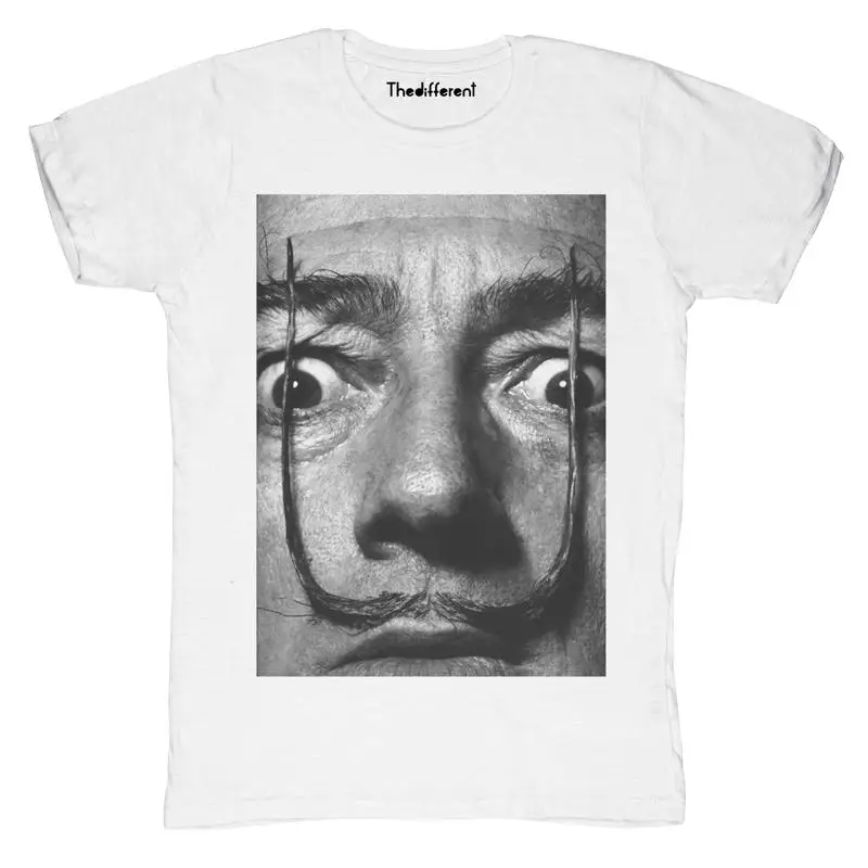 Nueva camiseta con llamas para hombre, bigote Dali en Idea de regalo